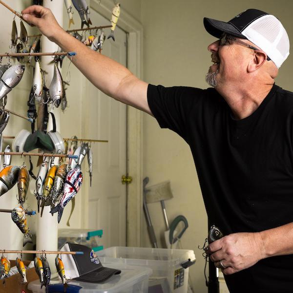 Tater Hog creating Hog Father Jr baits.