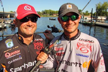 Matt and Jordan Lee and their Bassmaster prep