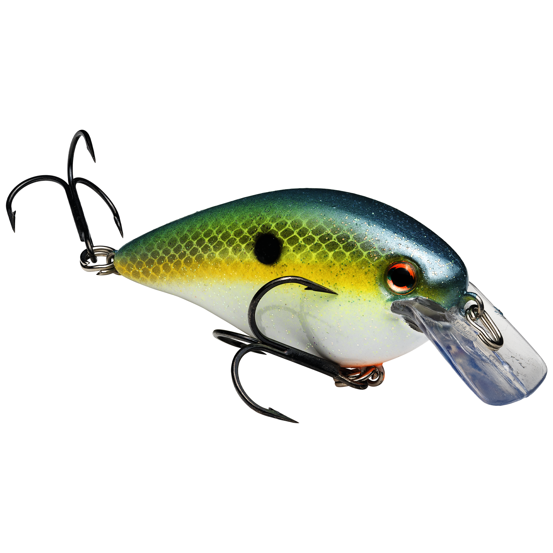Strike King KVD Deep Diver Squarebill 1.5 Fishing Lure - Chartreuse Belly Craw
