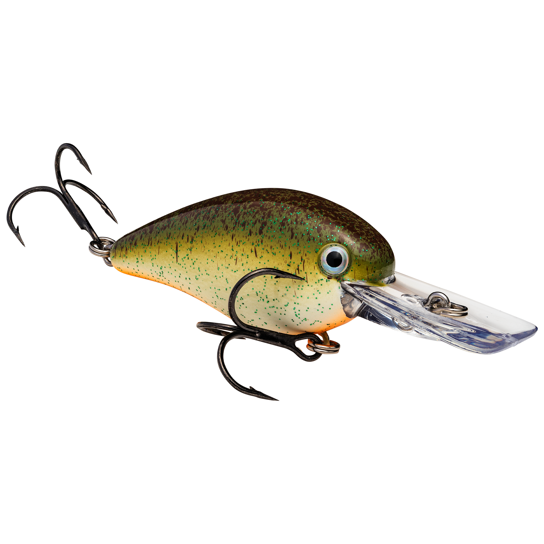 Strike King HCKVDS1.5-561 KVD Square Bill 1.5 Leurre de pêche, 561 – Chartreuse/Poudre avec Dos Bleu, 3/8 oz, Action Unique