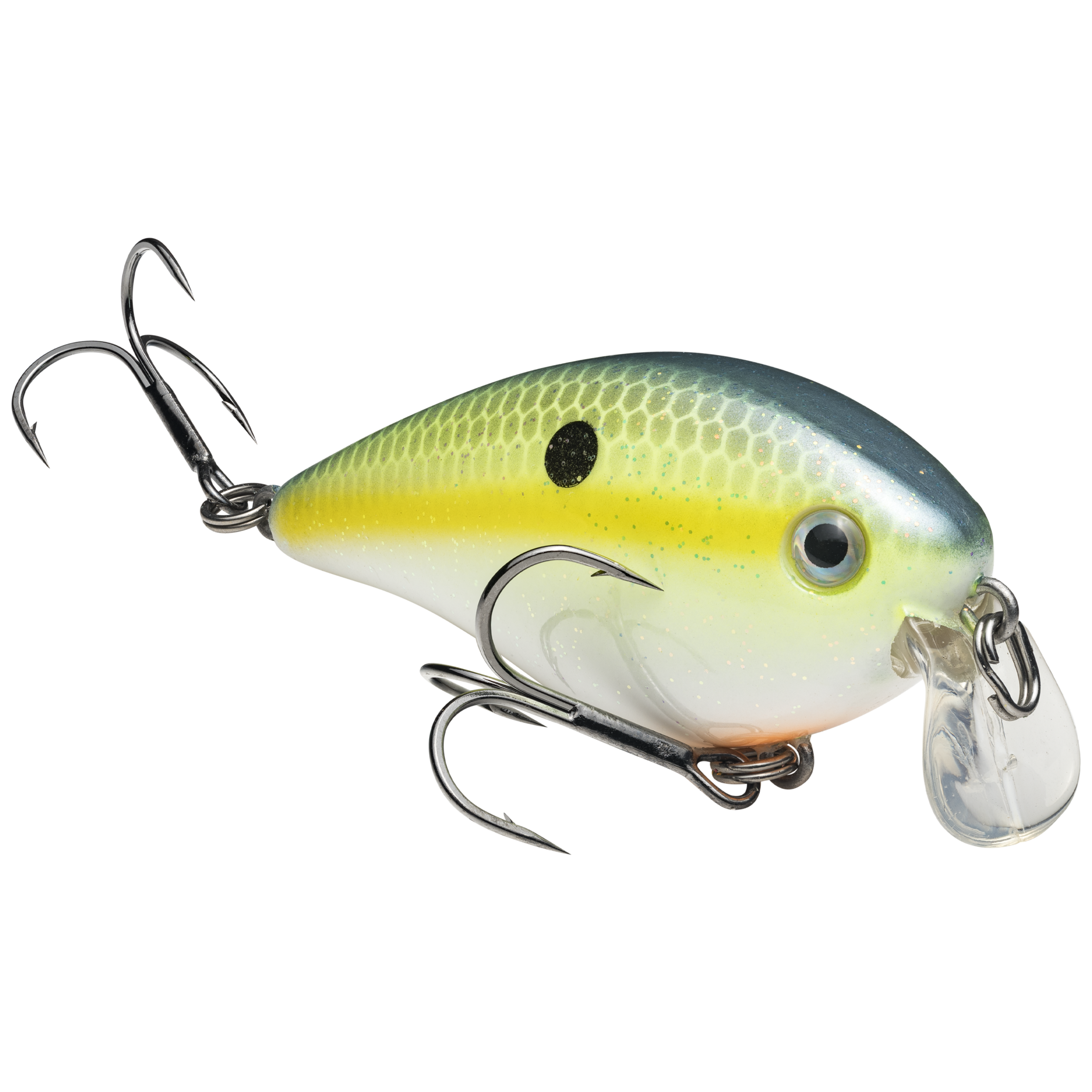 Strike King KVD Deep Diver Squarebill 1.5 Fishing Lure - Chartreuse Belly Craw Color