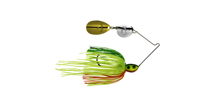Strike King (LMM316CI-590GS) Lil' Mr Money Spinnerbait Colorado Indiana  Fishing Lure, 590 - Sexy Shad, 3/16 oz, Large Indiana Blade and Small  Colorado