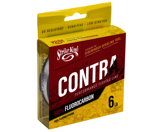 Strike King CONTRA a New Fishing Line with a New Performance Fluorocarbon,  Monofilament and Braided Lines