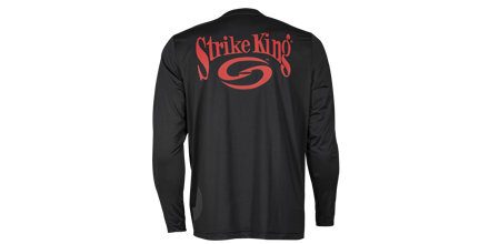 Long Sleeve Strike King Black Moisture Management Shirt