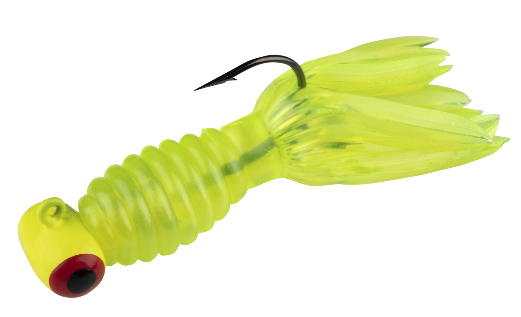 Lot of 6) Strike King Mr. Crappie Slab Daddy Live Hair Jig 1/16 oz