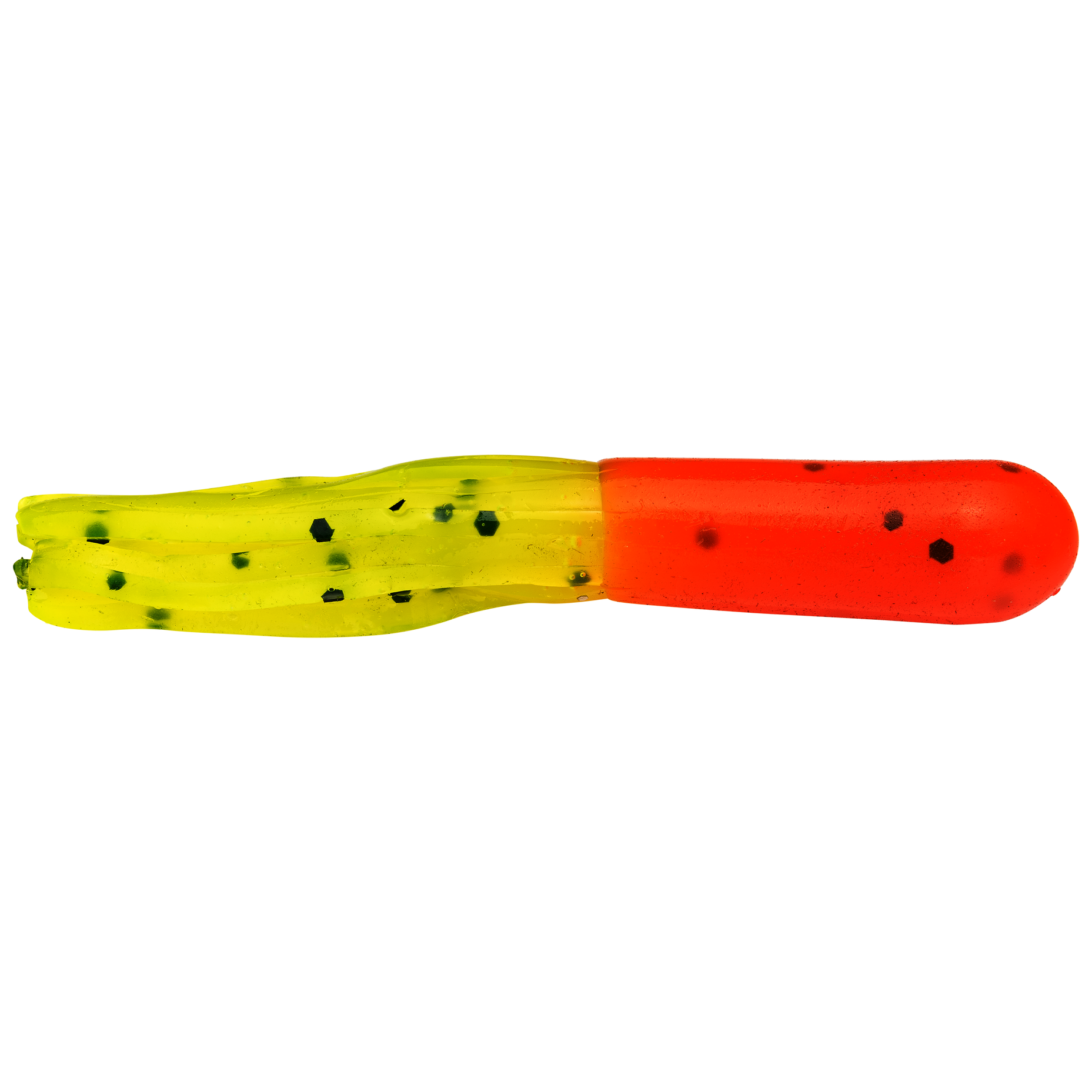 Strike King Mr. Crappie Slabalicious Pumpkin Seed Chartreuse; 2 in
