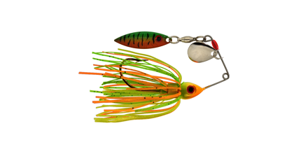 Strike King Mini-King Spinnerbait - Clear/Silver/Red