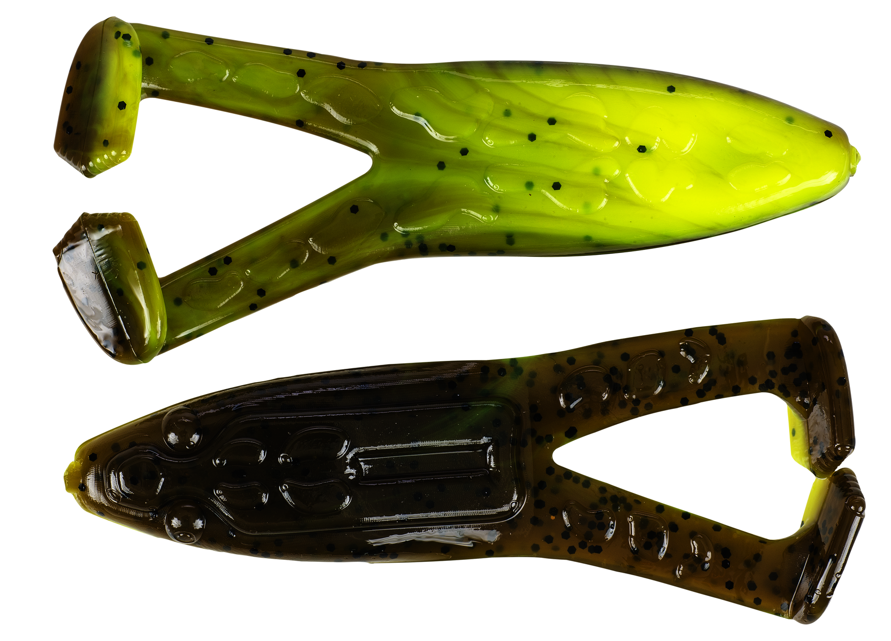 Strike King Lures STOAD-47 Esca Morbida Super Toad - 4 Pollici, Ventre Perlato - Colore Green Pumpkin, Confezione Da 5