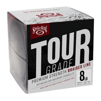 Strike King Tour Grade Premium Braid: Green: 15lb - Nathans of Derby