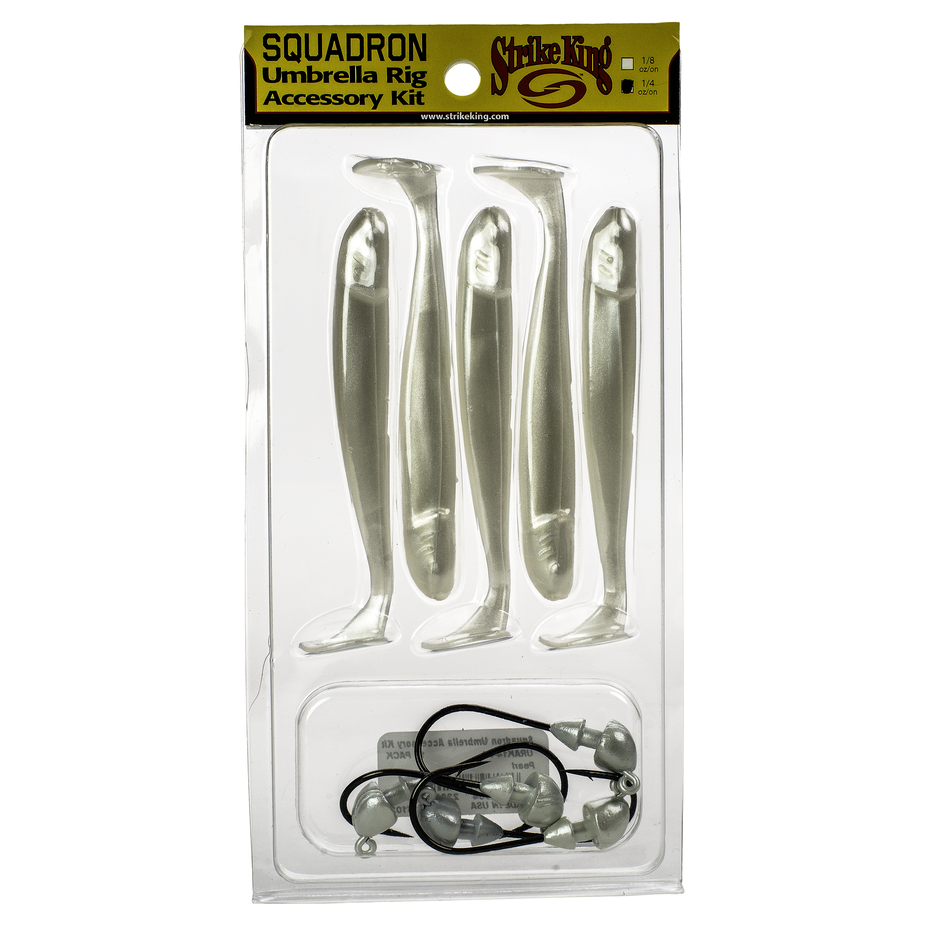 thumbnail image 2 of Strike King Squadron Swimbait Jig Heads 1/4oz - SSH14, Umbrella Rig Compatible, 7 Colors Available 2 of 5